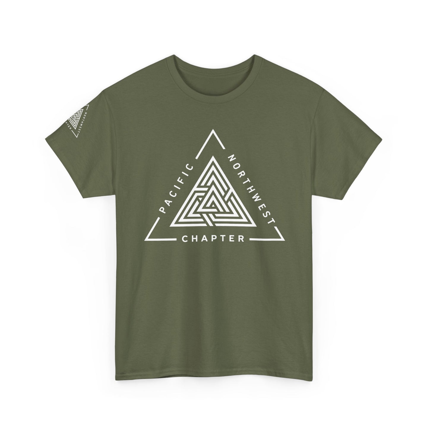 Pacific Northwest Chapter T-Shirt | Geometric Triangle PNW Design | Minimalist Outdoor Graphic Tee