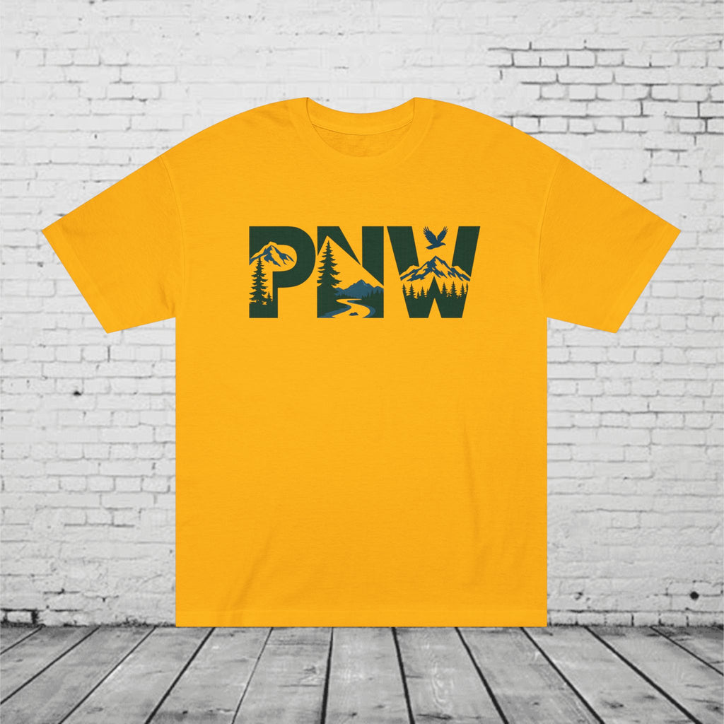 PNW T-Shirt | Pacific Northwest Nature Graphic Tee | Mountain Forest Outdoor Shirt