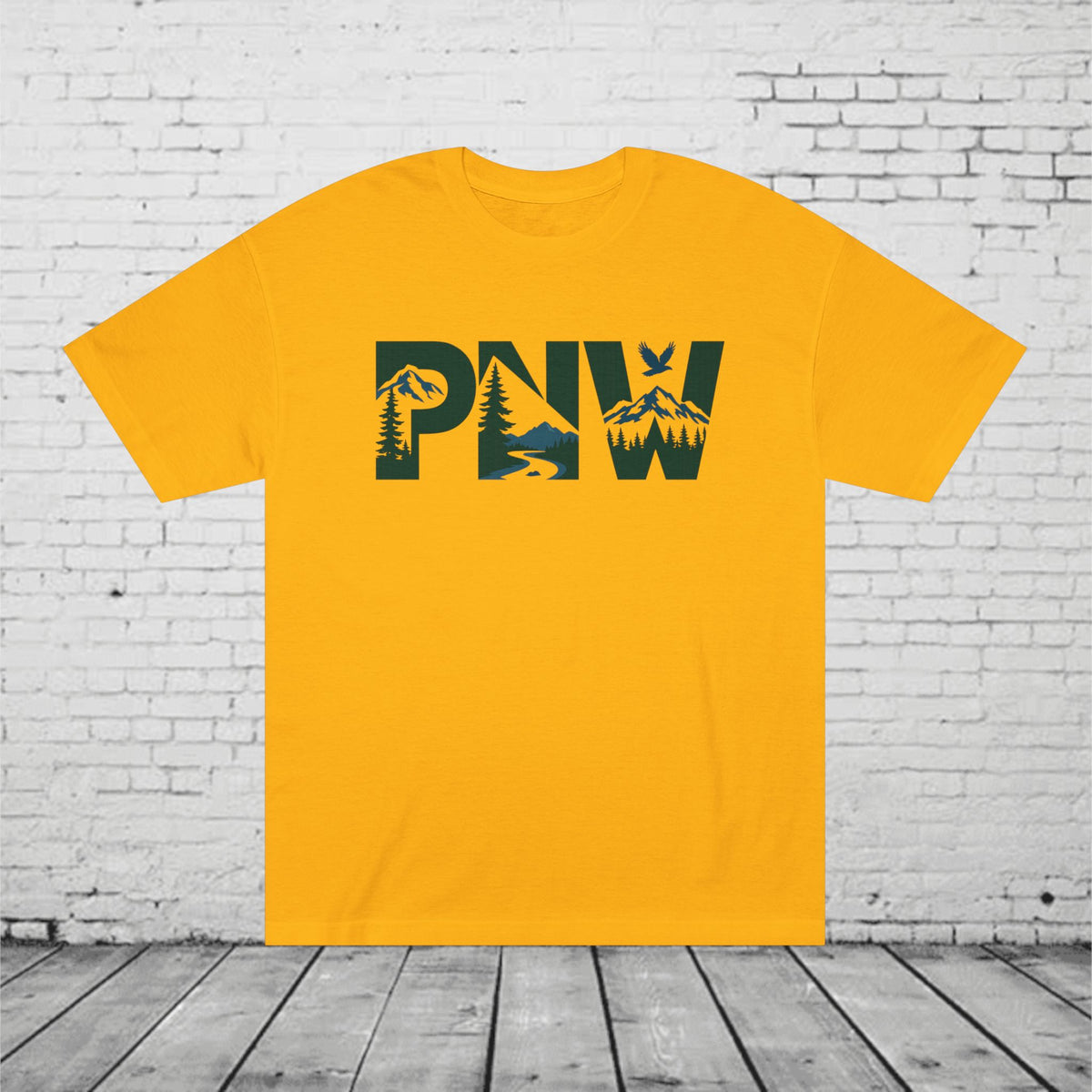 PNW T-Shirt | Pacific Northwest Nature Graphic Tee | Mountain Forest Outdoor Shirt