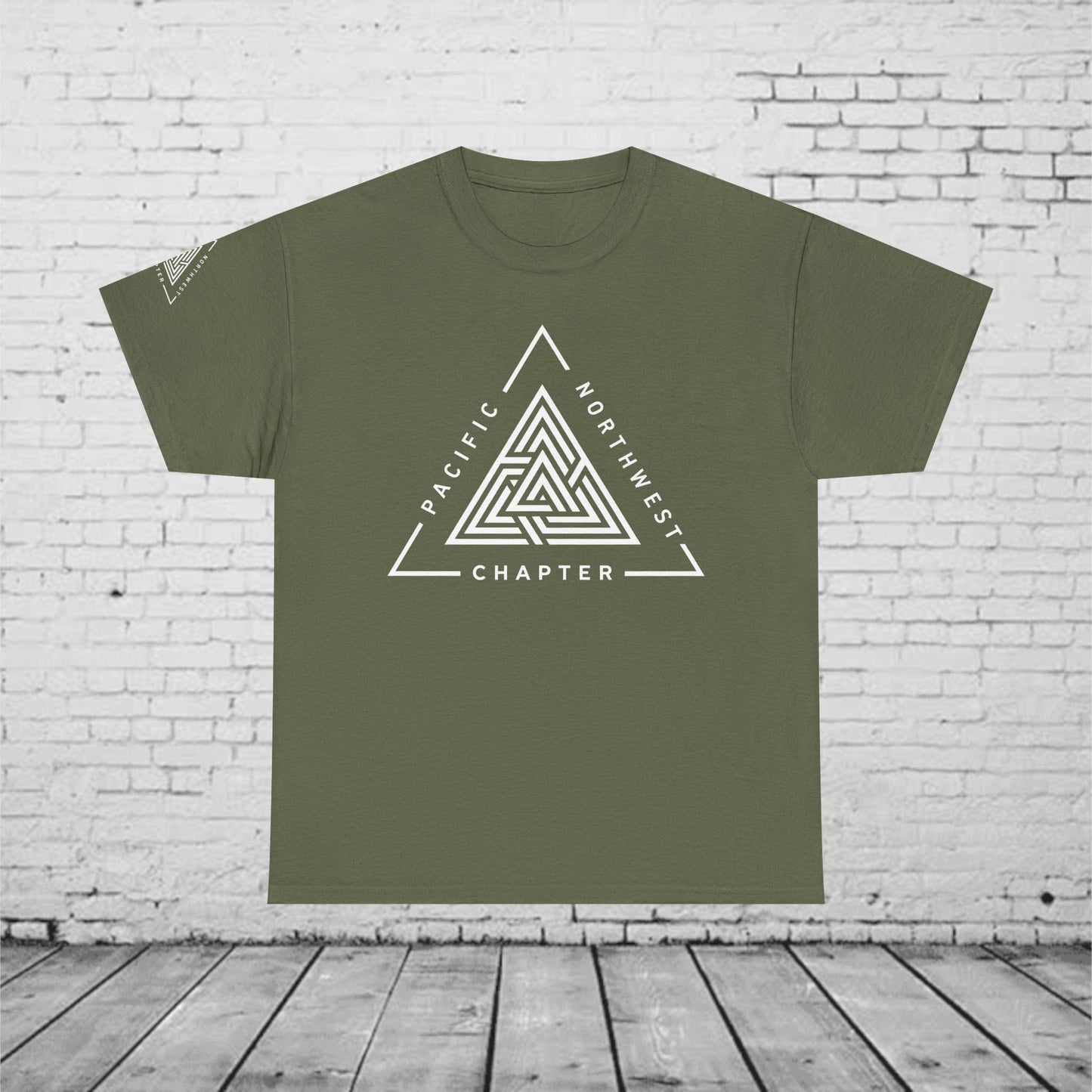 Pacific Northwest Chapter T-Shirt | Geometric Triangle PNW Design | Minimalist Outdoor Graphic Tee