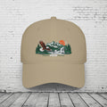 PNW Bald Eagle Embroidered Low Profile Cap – Pacific Northwest Mountain & Waterfall Hat
