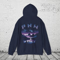 PNW Stargazer Hoodie – Pacific Northwest Night Sky Mountain Graphic, Astronomy Cosmic Unisex Pullover Sweatshirt