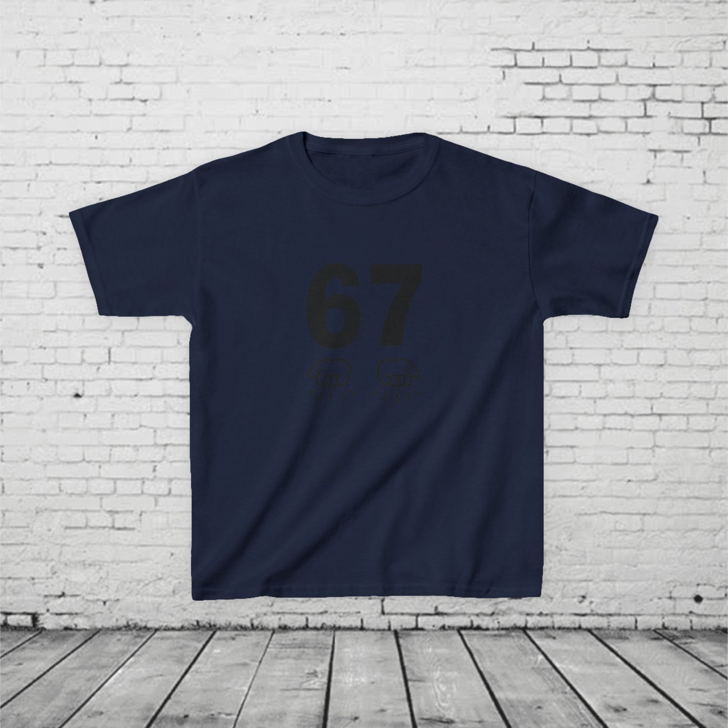 6 7 Kids T-Shirt Meme | Viral 67 Trend Hand Motion Graphic | Funny Youth Streetwear Tee | Slang Shirt for Boys & Girls