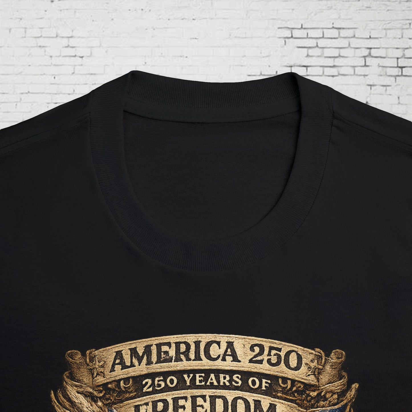 America 250 Liberty & Justice Patriotic T-Shirt | 250 Years of Freedom Eagle & Liberty Bell Graphic Tee | Independence Day 2026 Unisex Shirt