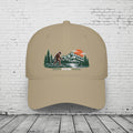 PNW Sasquatch Embroidered Low Profile Cap – Pacific Northwest Bigfoot Mountain Hat