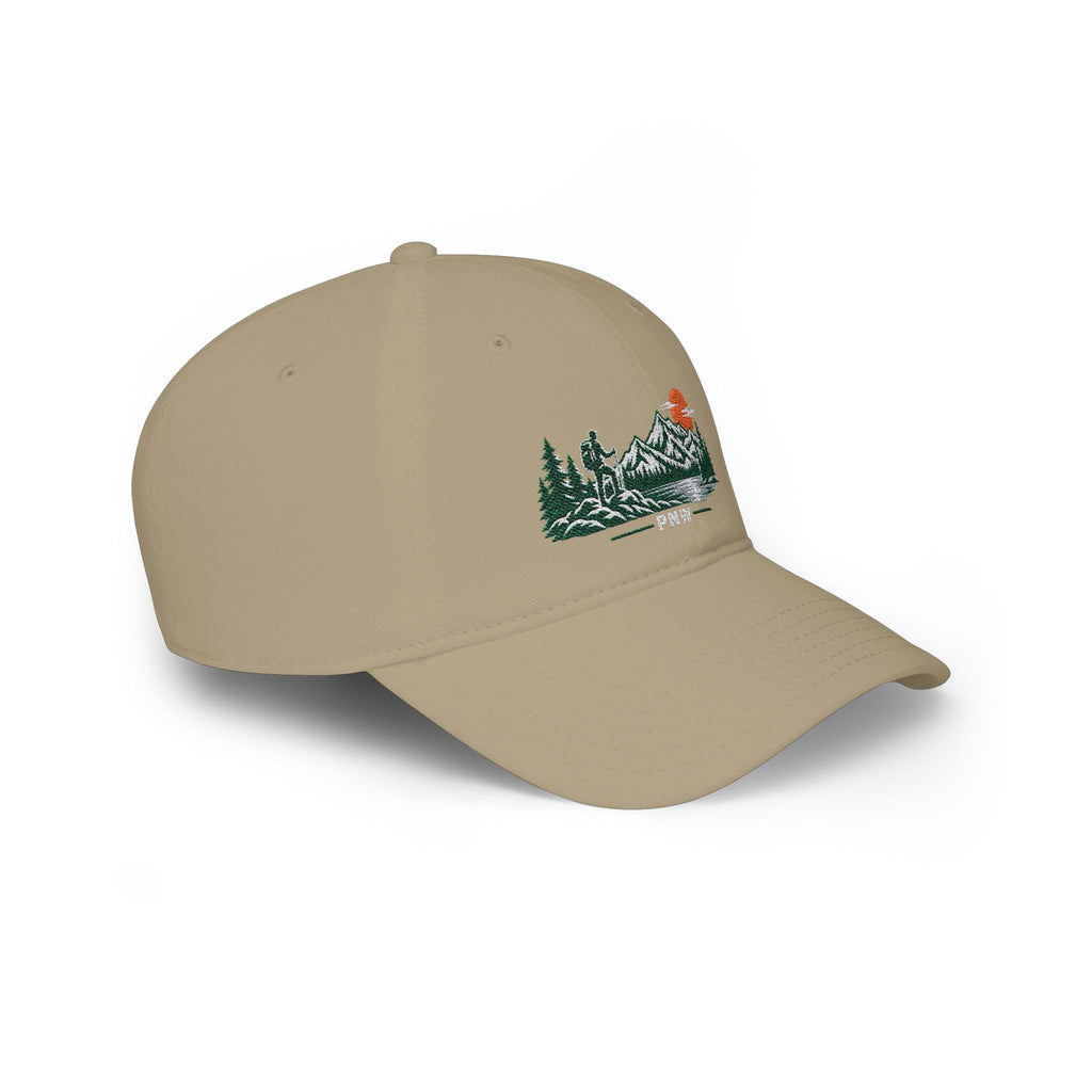 PNW Hiker Embroidered Low Profile Cap – Pacific Northwest Mountain Hiking Dad Hat