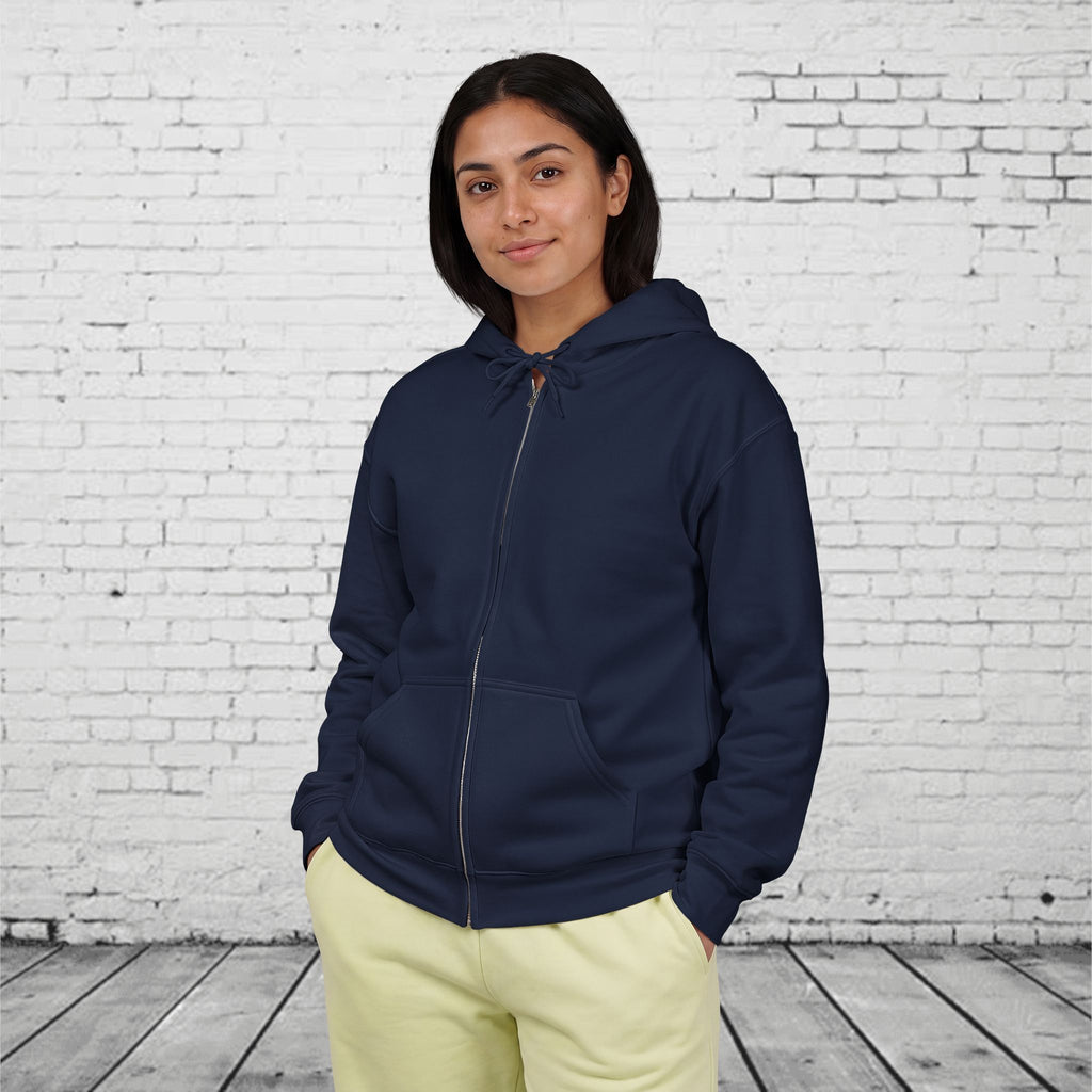 Wild Pacific Orca Full-Zip Hoodie – Pacific Northwest Mountain & Ocean Back Graphic