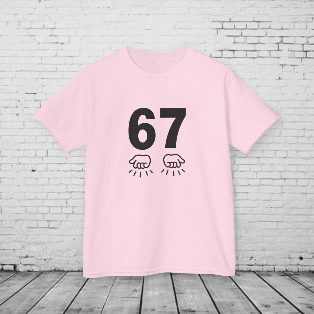 6 7 Kids T-Shirt Meme | Viral 67 Trend Hand Motion Graphic | Funny Youth Streetwear Tee | Slang Shirt for Boys & Girls
