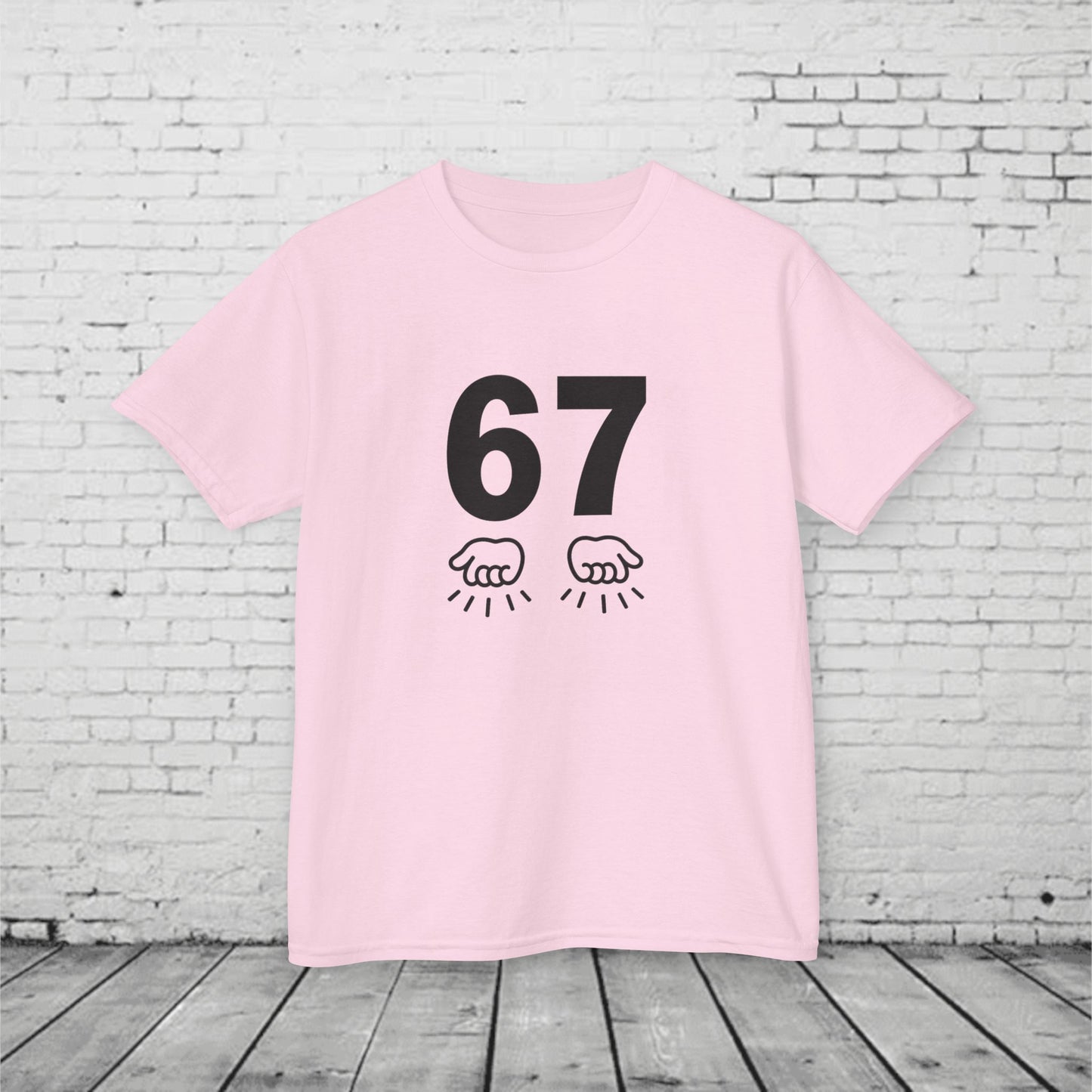 6 7 Kids T-Shirt Meme | Viral 67 Trend Hand Motion Graphic | Funny Youth Streetwear Tee | Slang Shirt for Boys & Girls