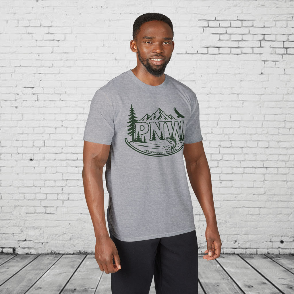 PNW Pacific Northwest Mountain Performance T-Shirt – Moisture-Wicking Outdoor Adventure Tee