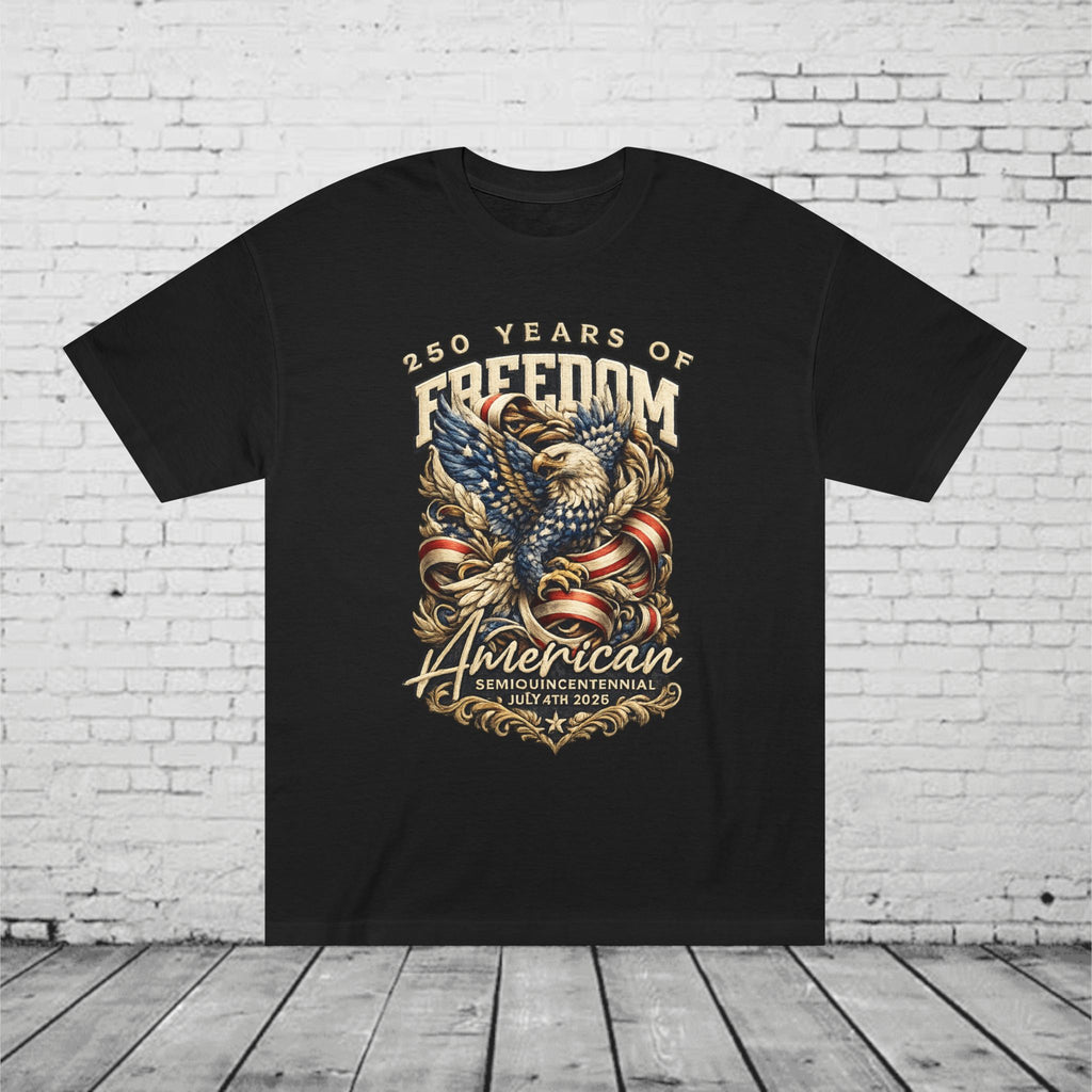 250 Years of Freedom American Eagle Tee | Patriotic July 4th 2026 Semiquincentennial Unisex T-Shirt