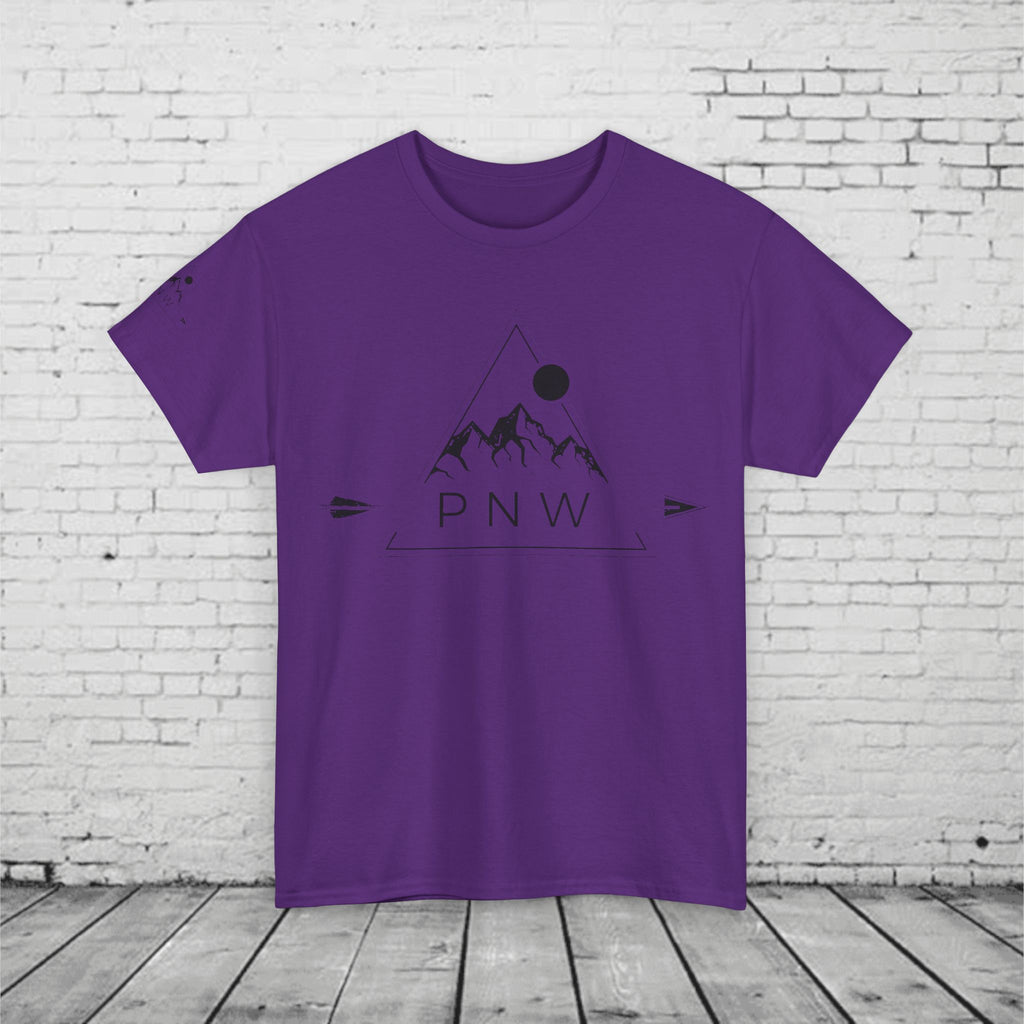 PNW Triangle Mountain T-Shirt - Minimalist Pacific Northwest Outdoor Graphic Tee