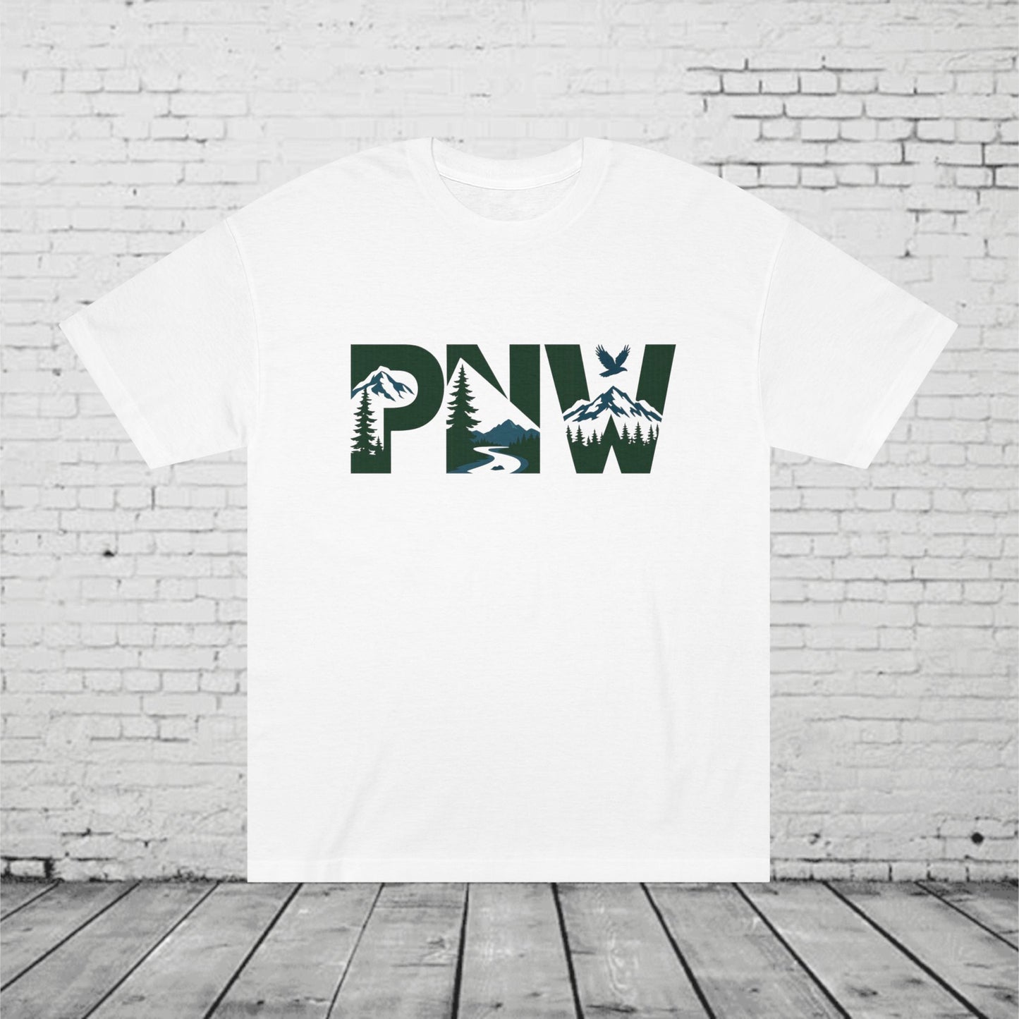 PNW T-Shirt | Pacific Northwest Nature Graphic Tee | Mountain Forest Outdoor Shirt