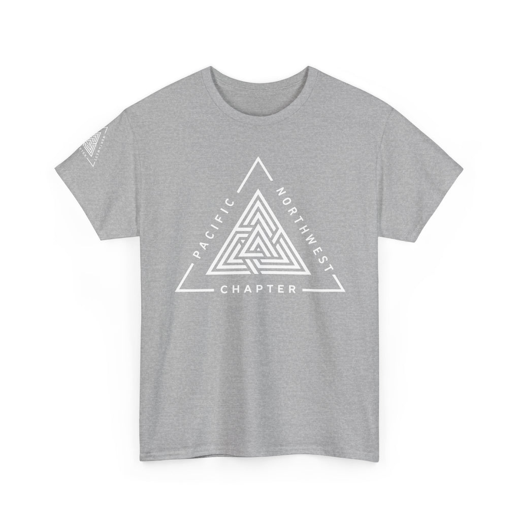 Pacific Northwest Chapter T-Shirt | Geometric Triangle PNW Design | Minimalist Outdoor Graphic Tee