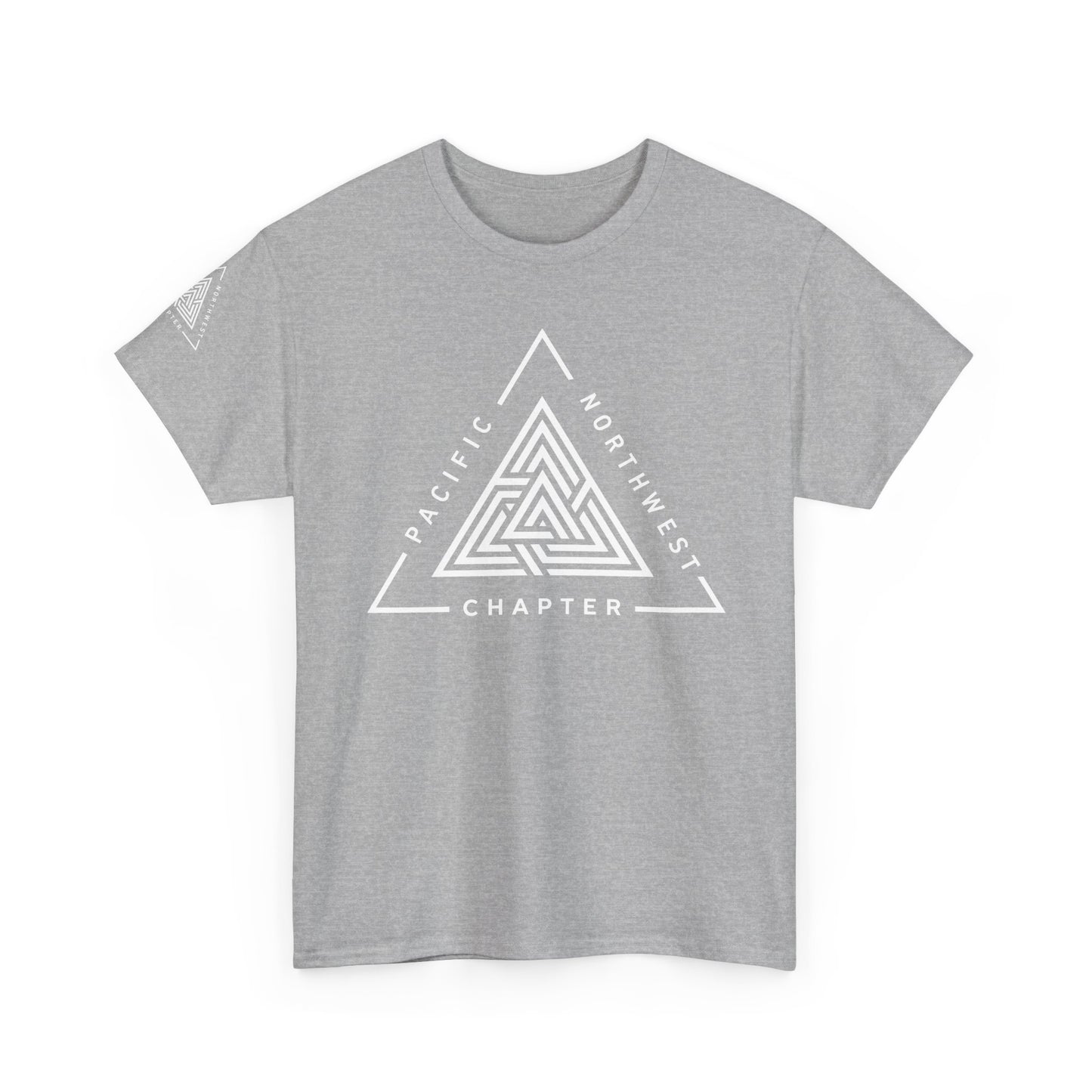 Pacific Northwest Chapter T-Shirt | Geometric Triangle PNW Design | Minimalist Outdoor Graphic Tee