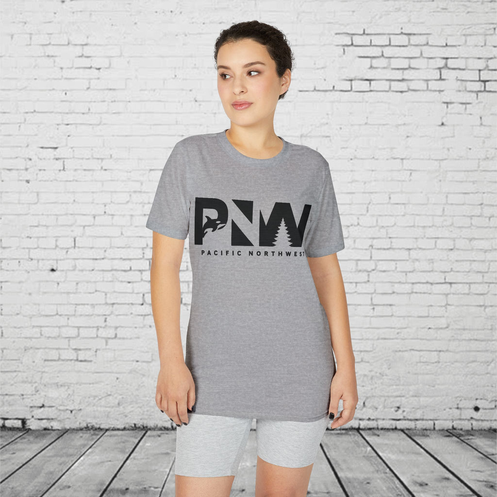 PNW Orca Performance T-Shirt – Pacific Northwest Killer Whale Outdoor Tee