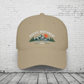 Pacific Northwest Embroidered Low Profile Cap – PNW Mountain & Evergreen Dad Hat