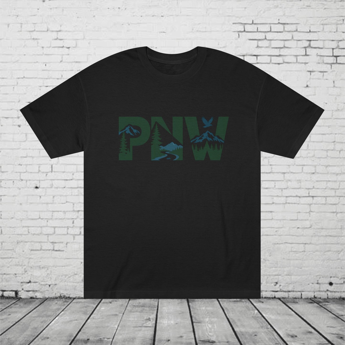 PNW T-Shirt | Pacific Northwest Nature Graphic Tee | Mountain Forest Outdoor Shirt