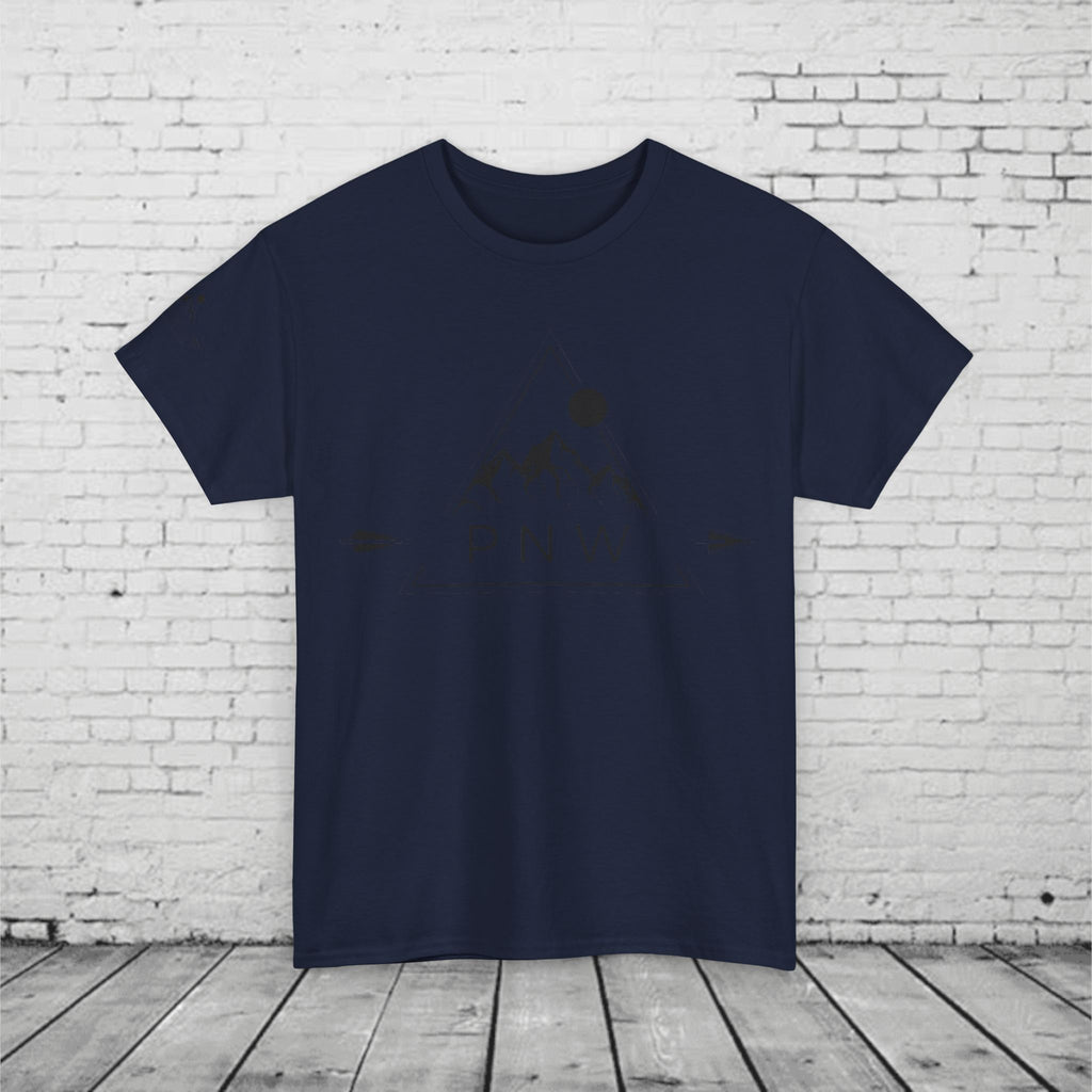 PNW Triangle Mountain T-Shirt - Minimalist Pacific Northwest Outdoor Graphic Tee