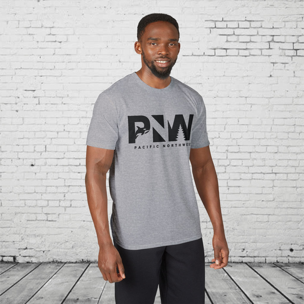 PNW Orca Performance T-Shirt – Pacific Northwest Killer Whale Outdoor Tee