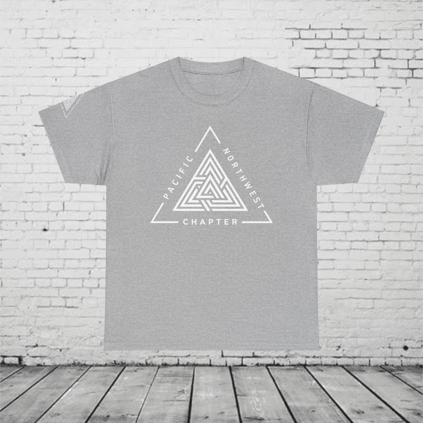 Pacific Northwest Chapter T-Shirt | Geometric Triangle PNW Design | Minimalist Outdoor Graphic Tee