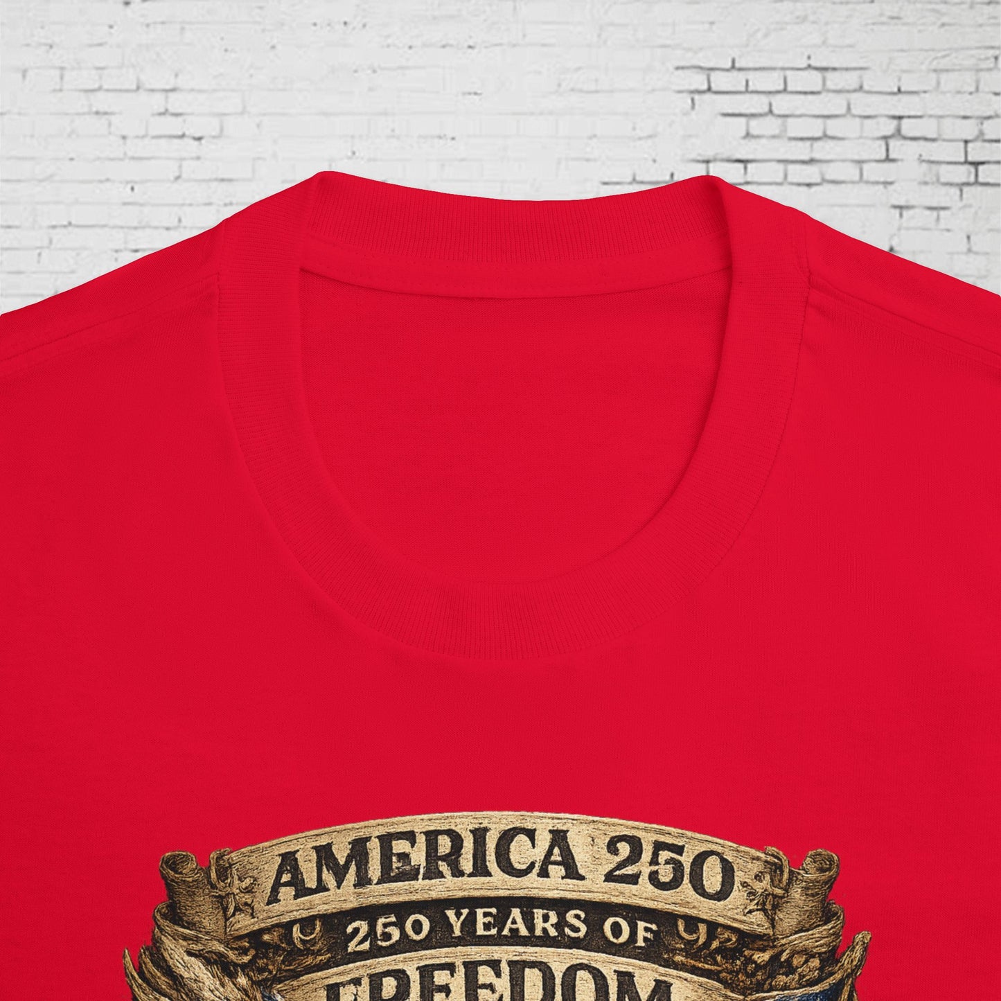 America 250 Liberty & Justice Patriotic T-Shirt | 250 Years of Freedom Eagle & Liberty Bell Graphic Tee | Independence Day 2026 Unisex Shirt