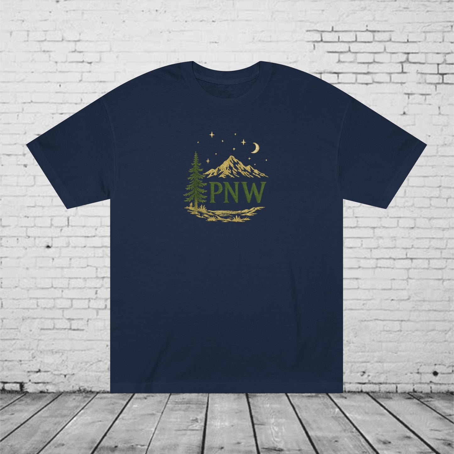 PNW Mountain & Pine Tree Tee | Pacific Northwest Sasquatch Adventure Shirt