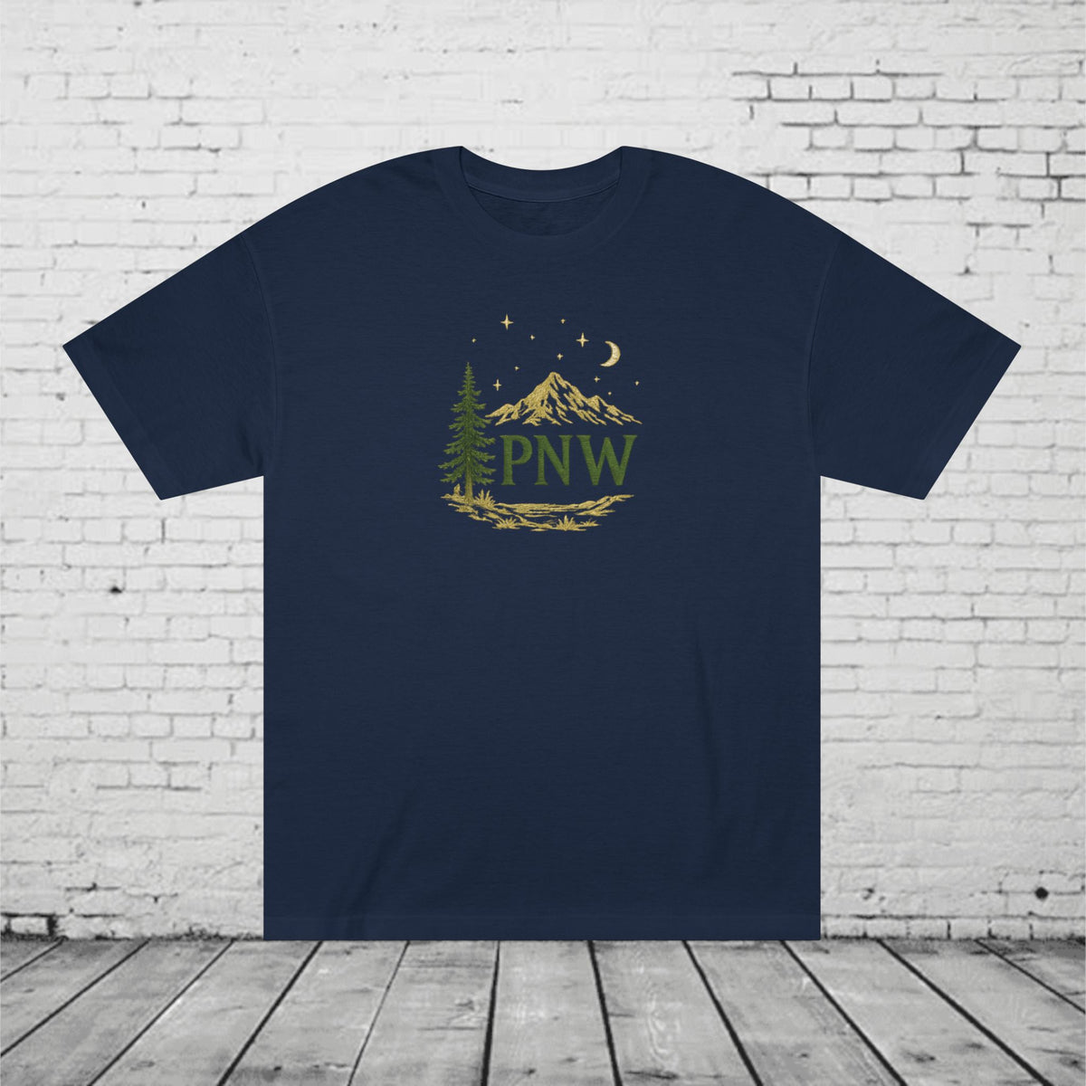 PNW Mountain & Pine Tree Tee | Pacific Northwest Sasquatch Adventure Shirt