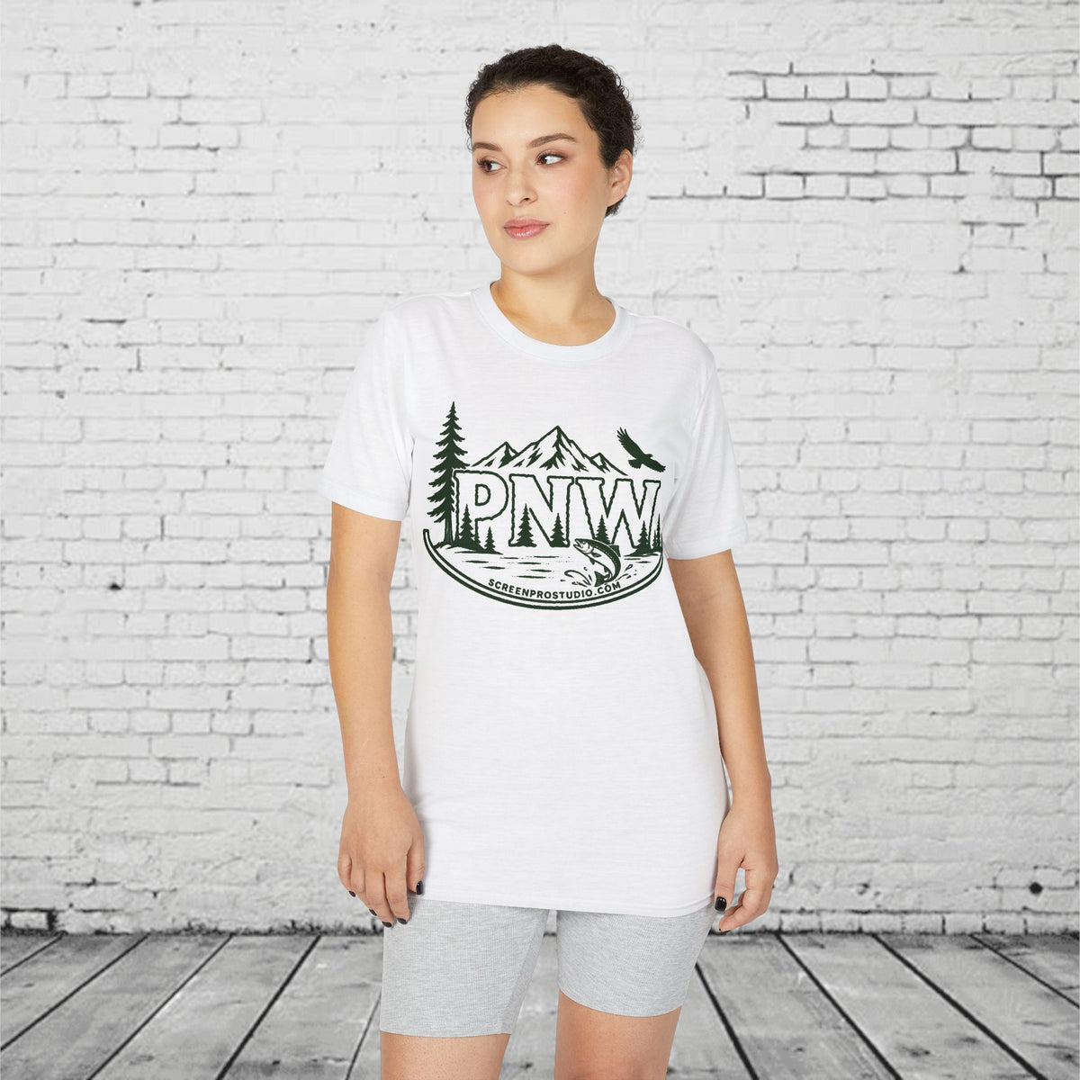 PNW Pacific Northwest Mountain Performance T-Shirt – Moisture-Wicking Outdoor Adventure Tee