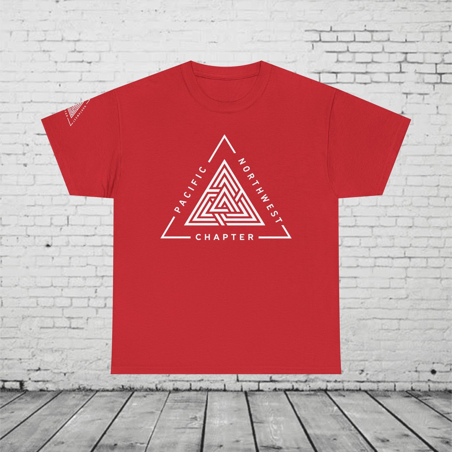 Pacific Northwest Chapter T-Shirt | Geometric Triangle PNW Design | Minimalist Outdoor Graphic Tee