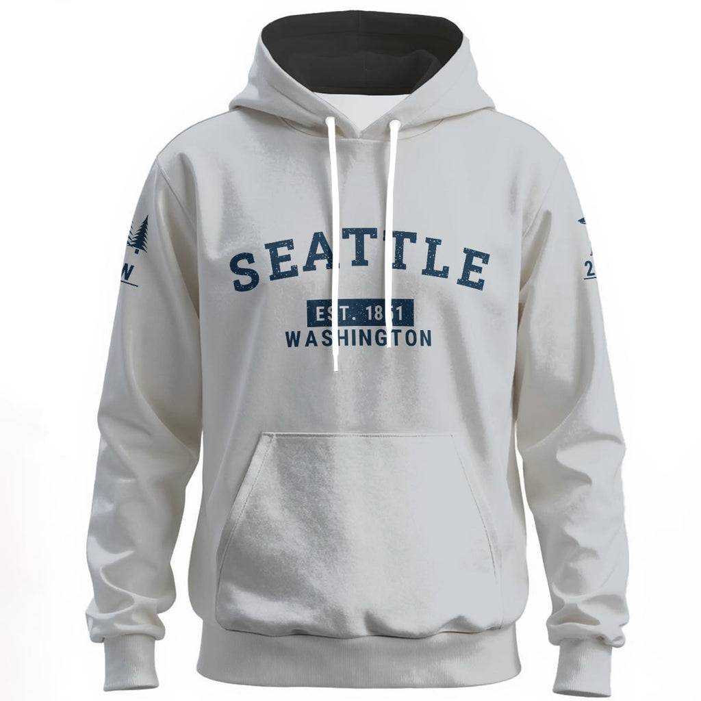 Seattle Heritage 1851 Hoodie – Vintage Washington Collegiate Style