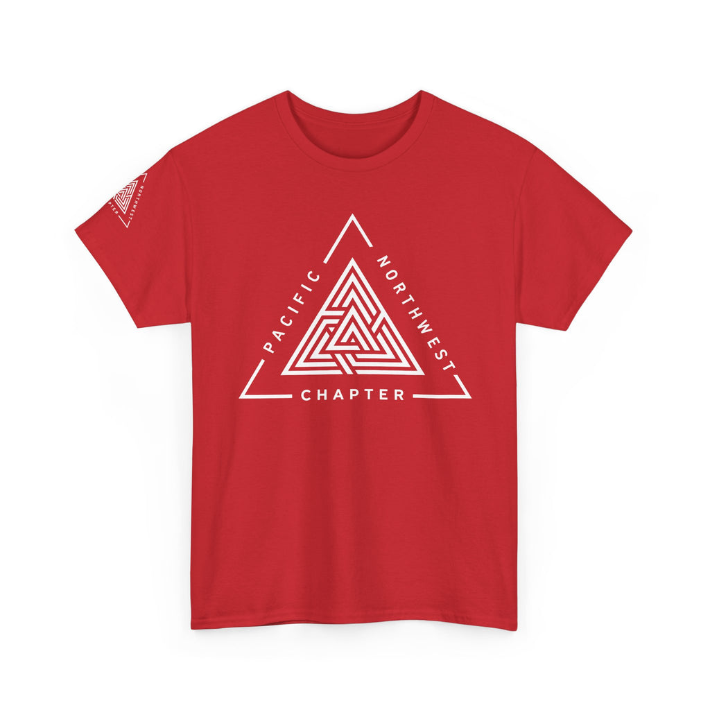 Pacific Northwest Chapter T-Shirt | Geometric Triangle PNW Design | Minimalist Outdoor Graphic Tee