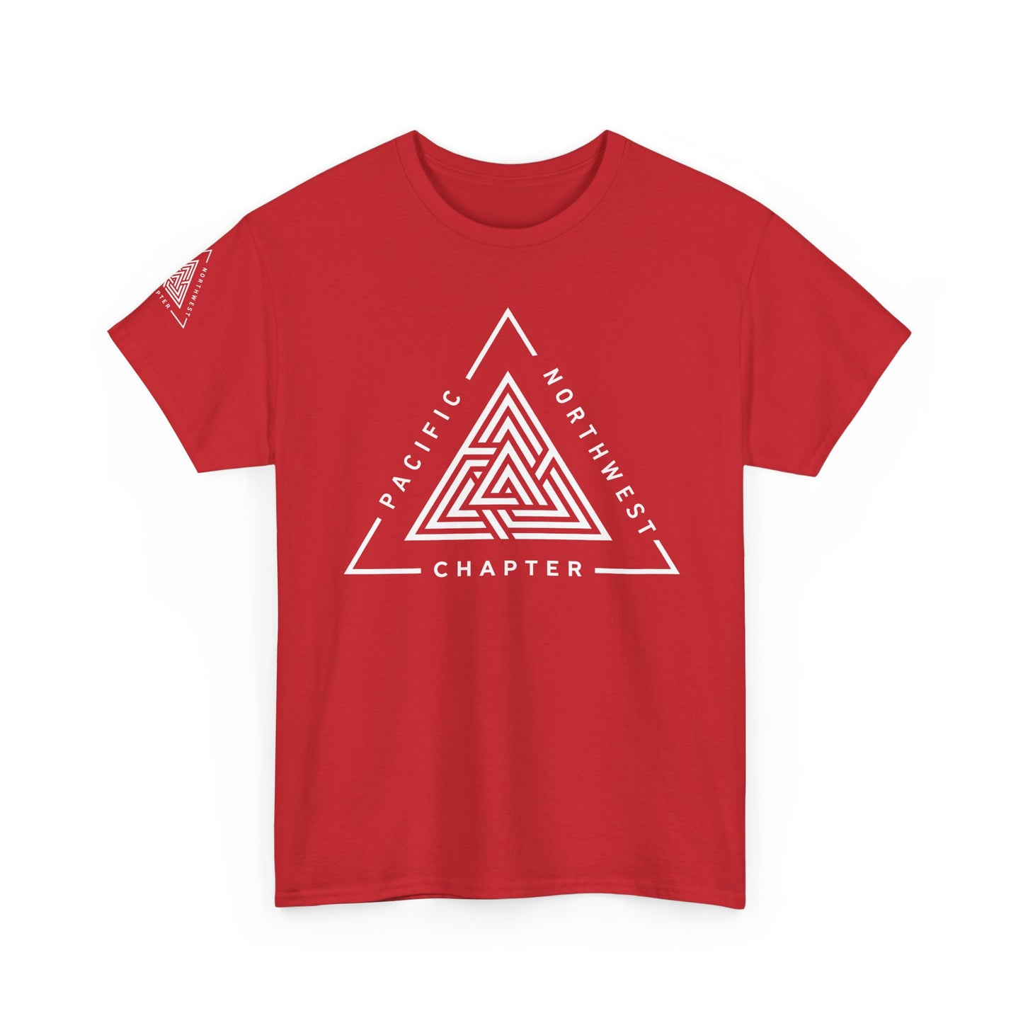 Pacific Northwest Chapter T-Shirt | Geometric Triangle PNW Design | Minimalist Outdoor Graphic Tee