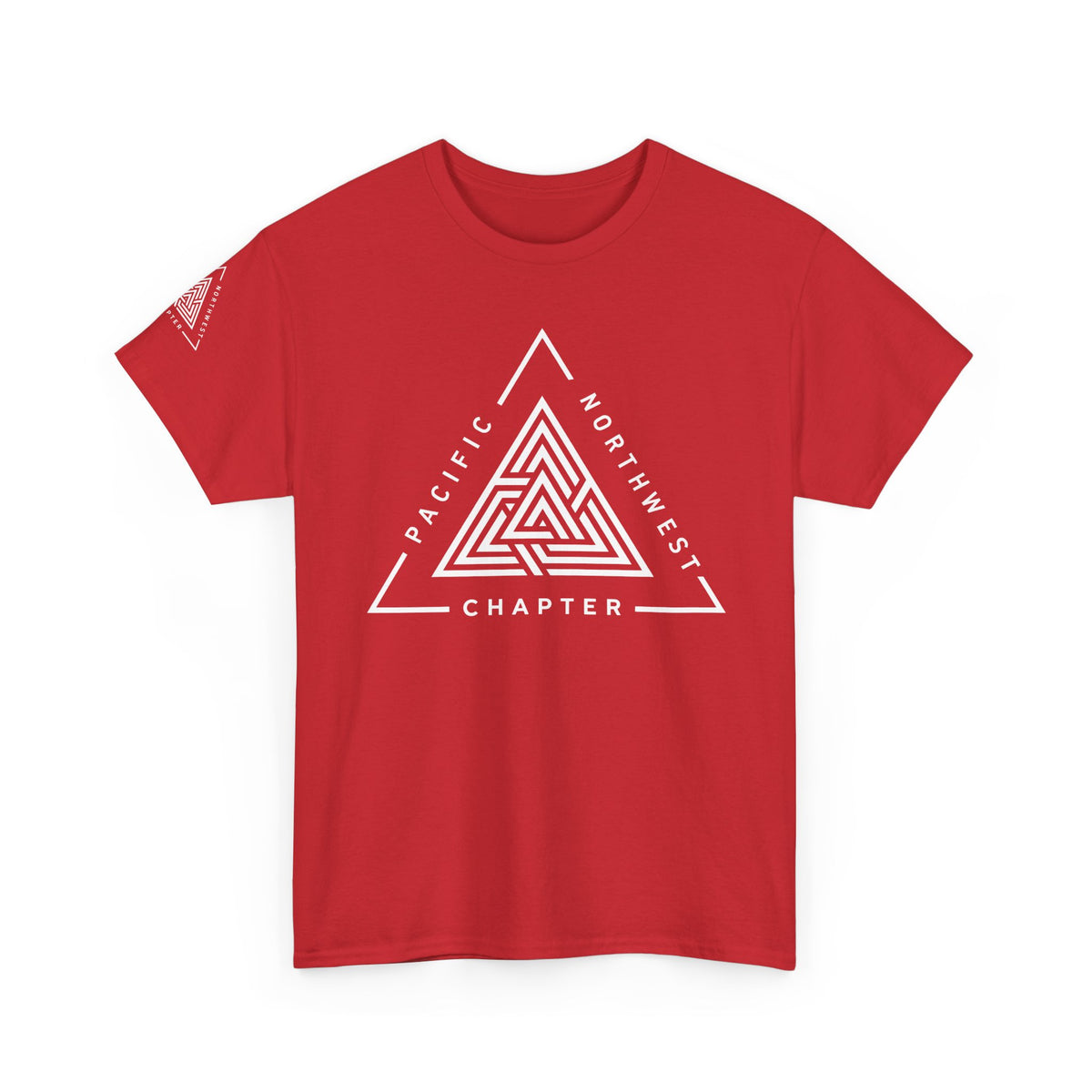 Pacific Northwest Chapter T-Shirt | Geometric Triangle PNW Design | Minimalist Outdoor Graphic Tee