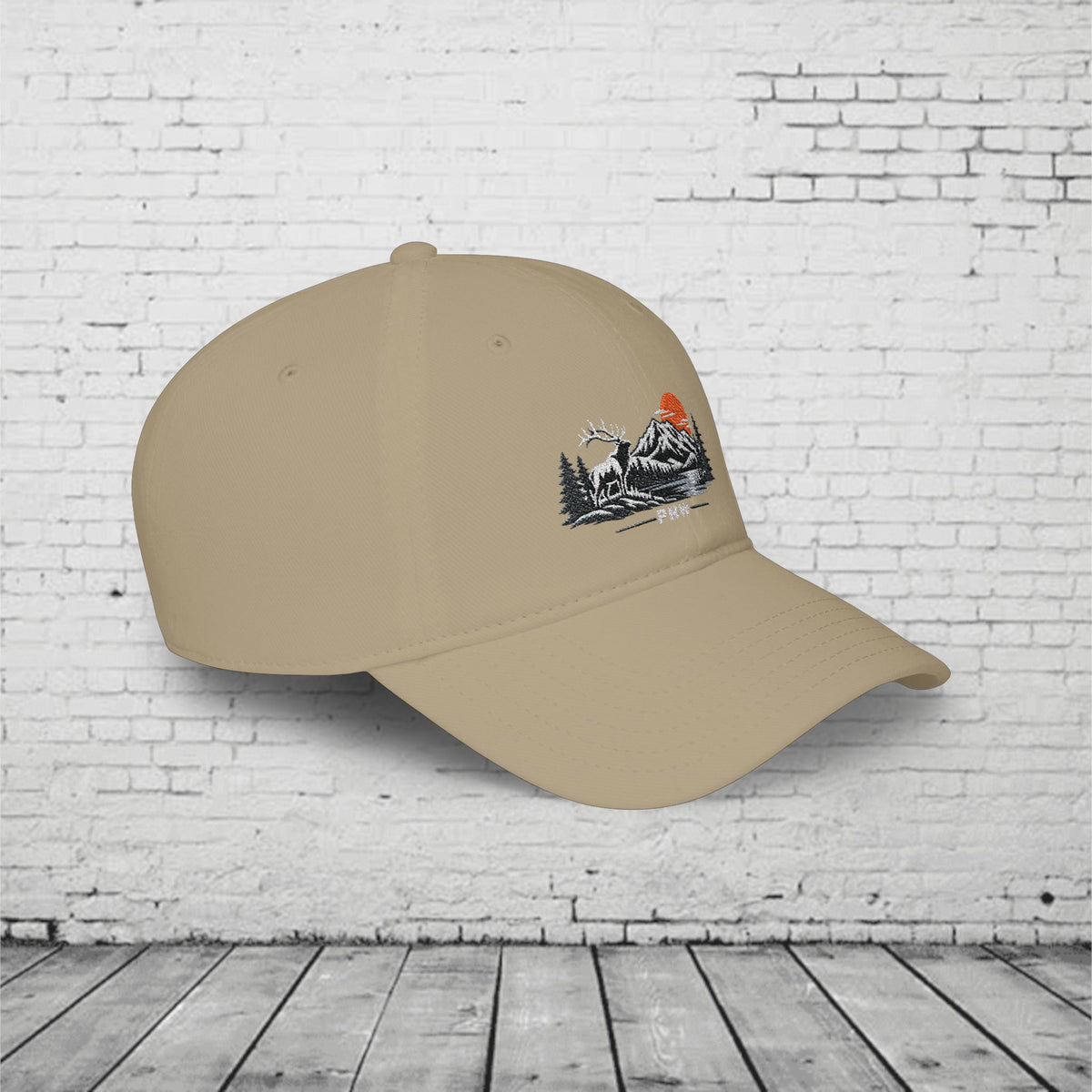 PNW Elk Embroidered Low Profile Cap – Pacific Northwest Mountain Wildlife Dad Hat