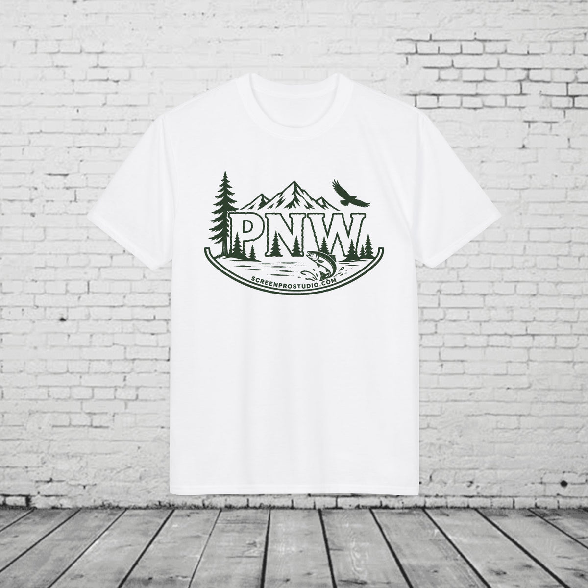 PNW Pacific Northwest Mountain Performance T-Shirt – Moisture-Wicking Outdoor Adventure Tee