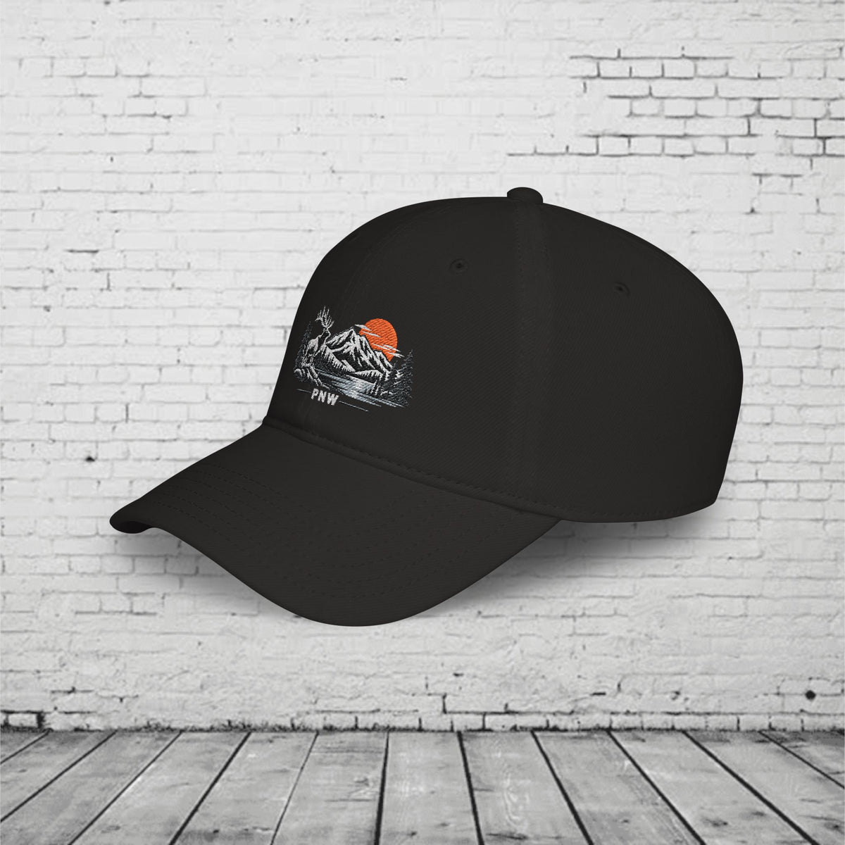 PNW Elk Embroidered Low Profile Cap – Pacific Northwest Mountain Wildlife Dad Hat