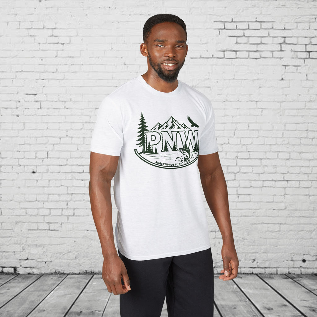 PNW Pacific Northwest Mountain Performance T-Shirt – Moisture-Wicking Outdoor Adventure Tee