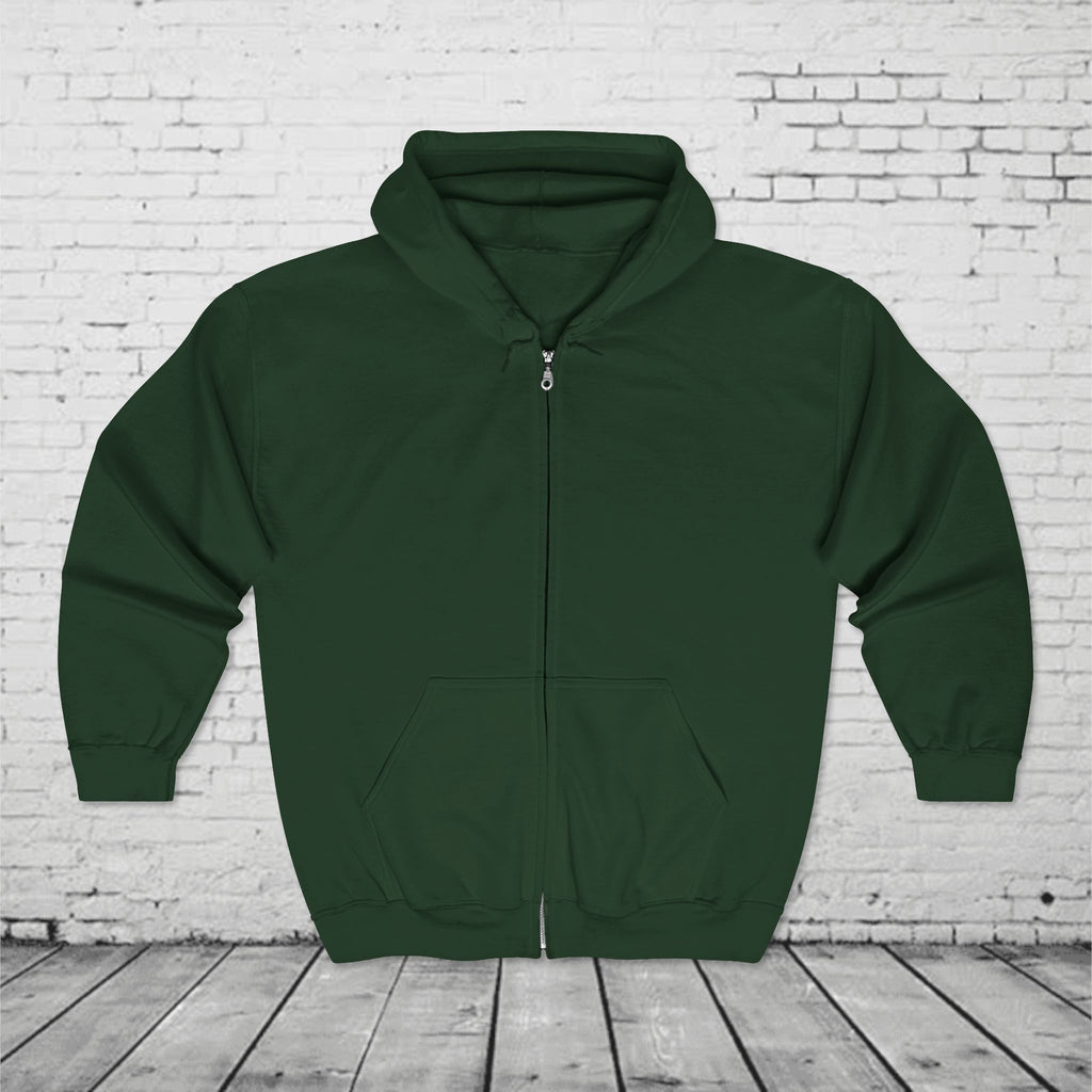 Sasquatch Country Full-Zip Hoodie – Stay Wild Pacific Northwest Bigfoot Back Graphic