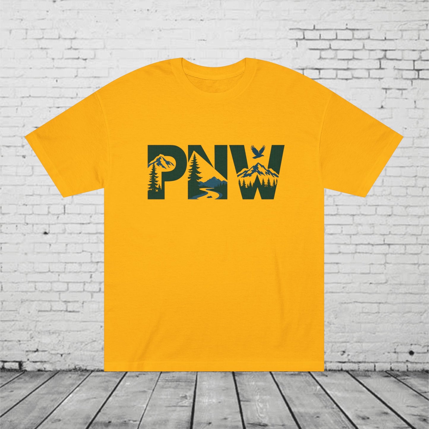 PNW T-Shirt | Pacific Northwest Nature Graphic Tee | Mountain Forest Outdoor Shirt