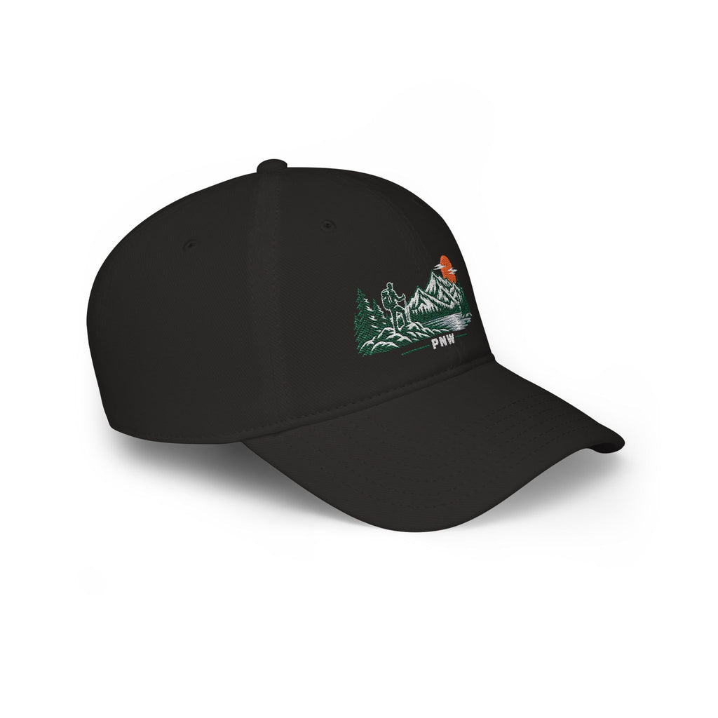 PNW Hiker Embroidered Low Profile Cap – Pacific Northwest Mountain Hiking Dad Hat