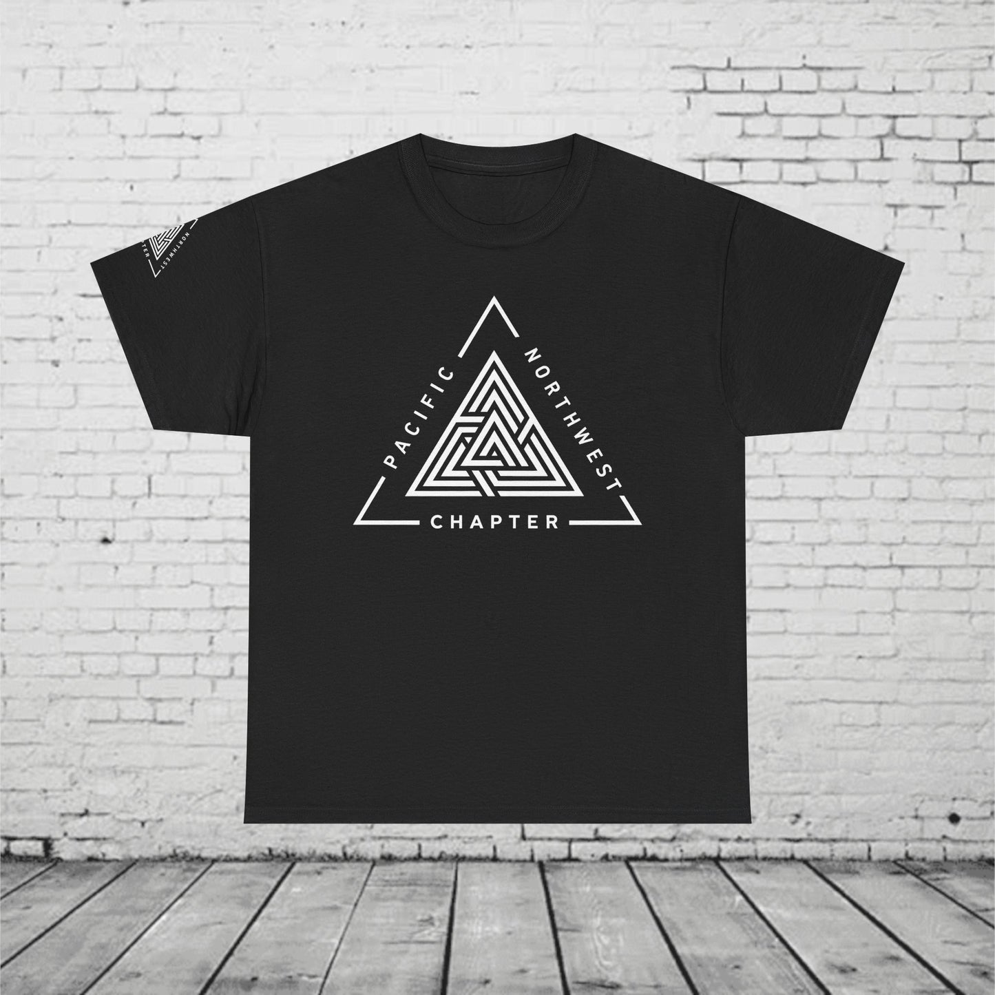 Pacific Northwest Chapter T-Shirt | Geometric Triangle PNW Design | Minimalist Outdoor Graphic Tee