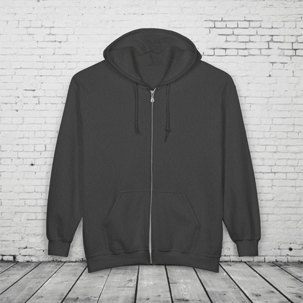 Cascade Trail Co. Full-Zip Hoodie – PNW Mountain Hiker Outdoor Back Graphic