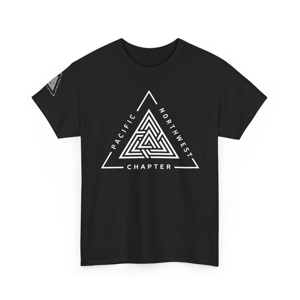 Pacific Northwest Chapter T-Shirt | Geometric Triangle PNW Design | Minimalist Outdoor Graphic Tee