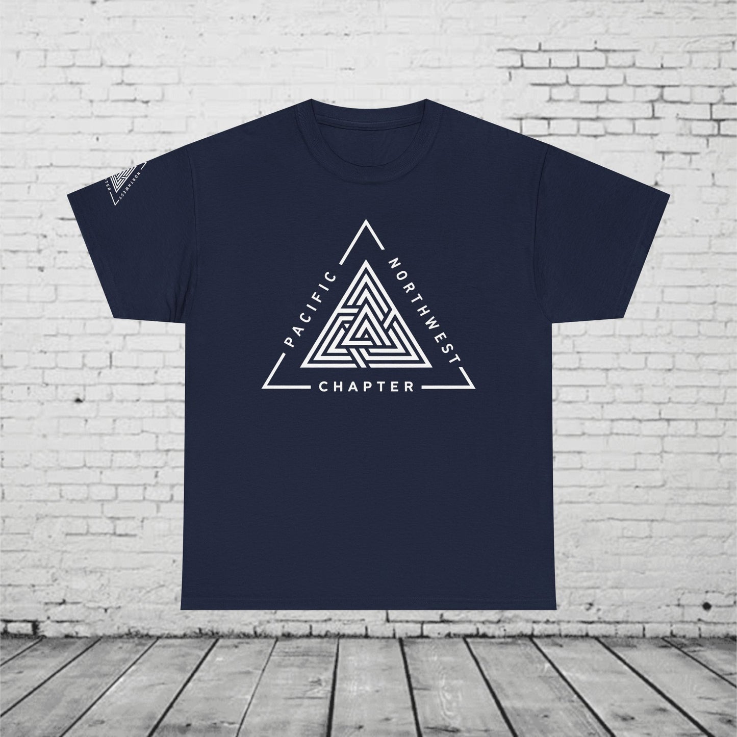 Pacific Northwest Chapter T-Shirt | Geometric Triangle PNW Design | Minimalist Outdoor Graphic Tee