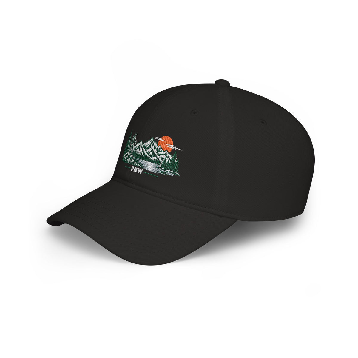 PNW Hiker Embroidered Low Profile Cap – Pacific Northwest Mountain Hiking Dad Hat