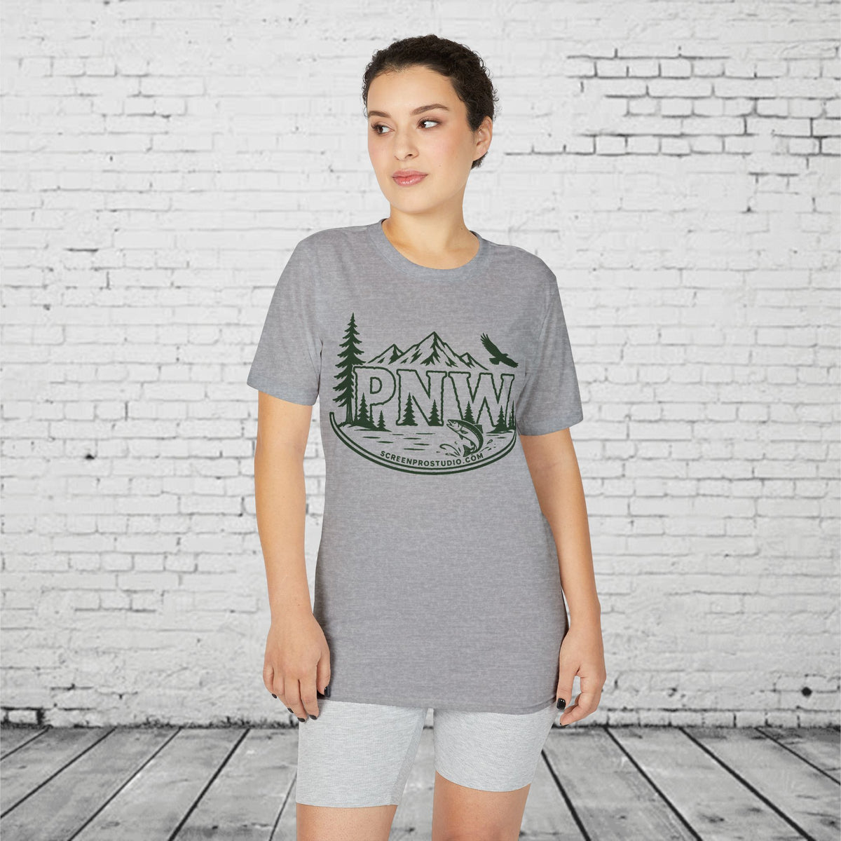 PNW Pacific Northwest Mountain Performance T-Shirt – Moisture-Wicking Outdoor Adventure Tee