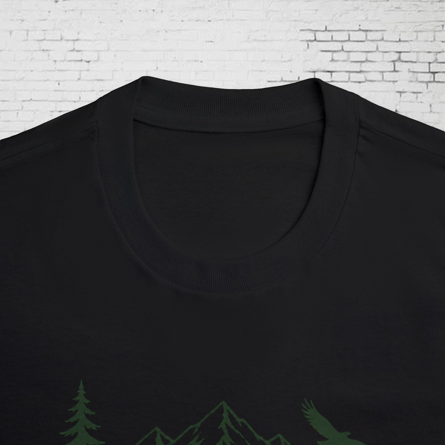 PNW Forest Badge T-Shirt | Pacific Northwest Mountain, Pine Tree & Salmon Graphic Tee