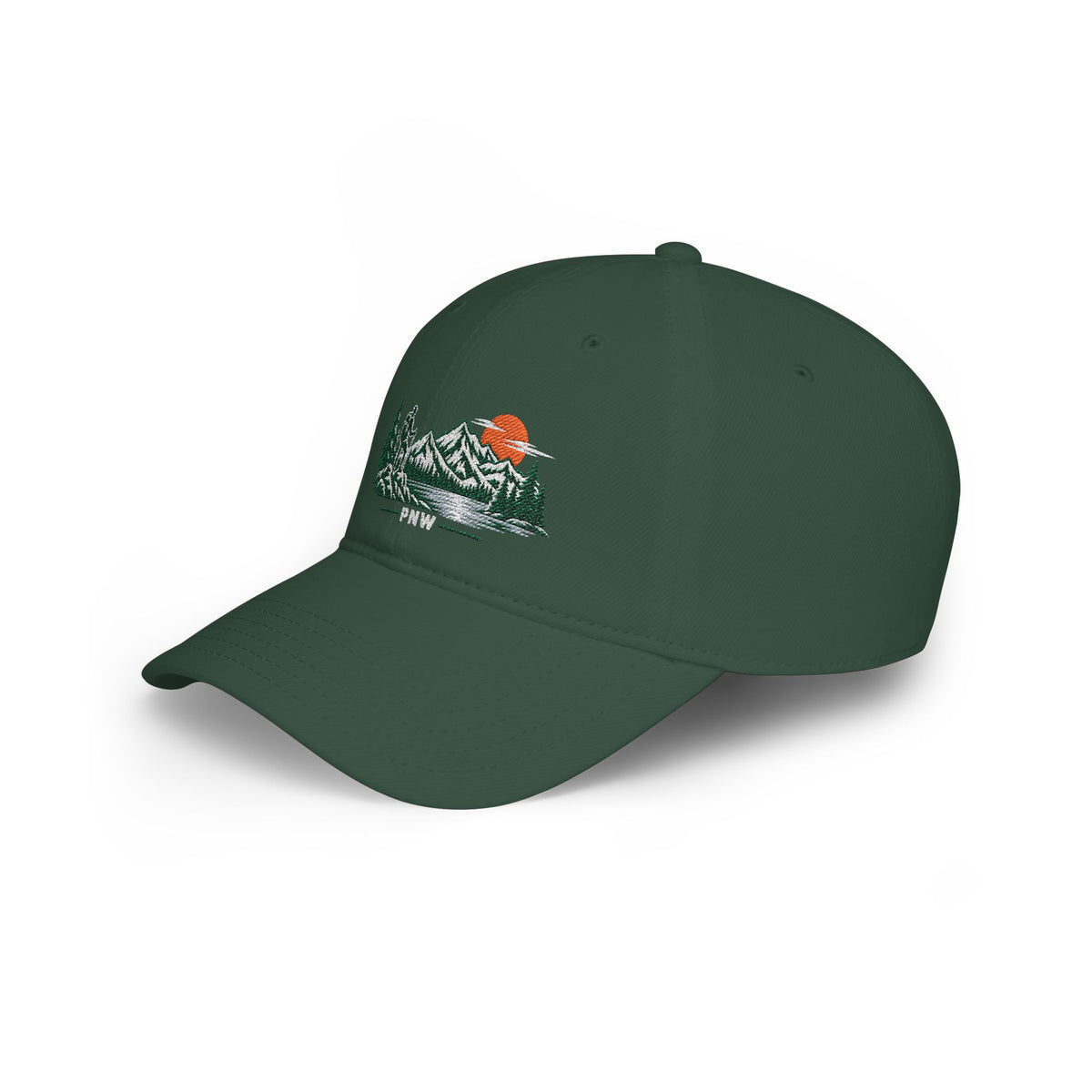 PNW Hiker Embroidered Low Profile Cap – Pacific Northwest Mountain Hiking Dad Hat