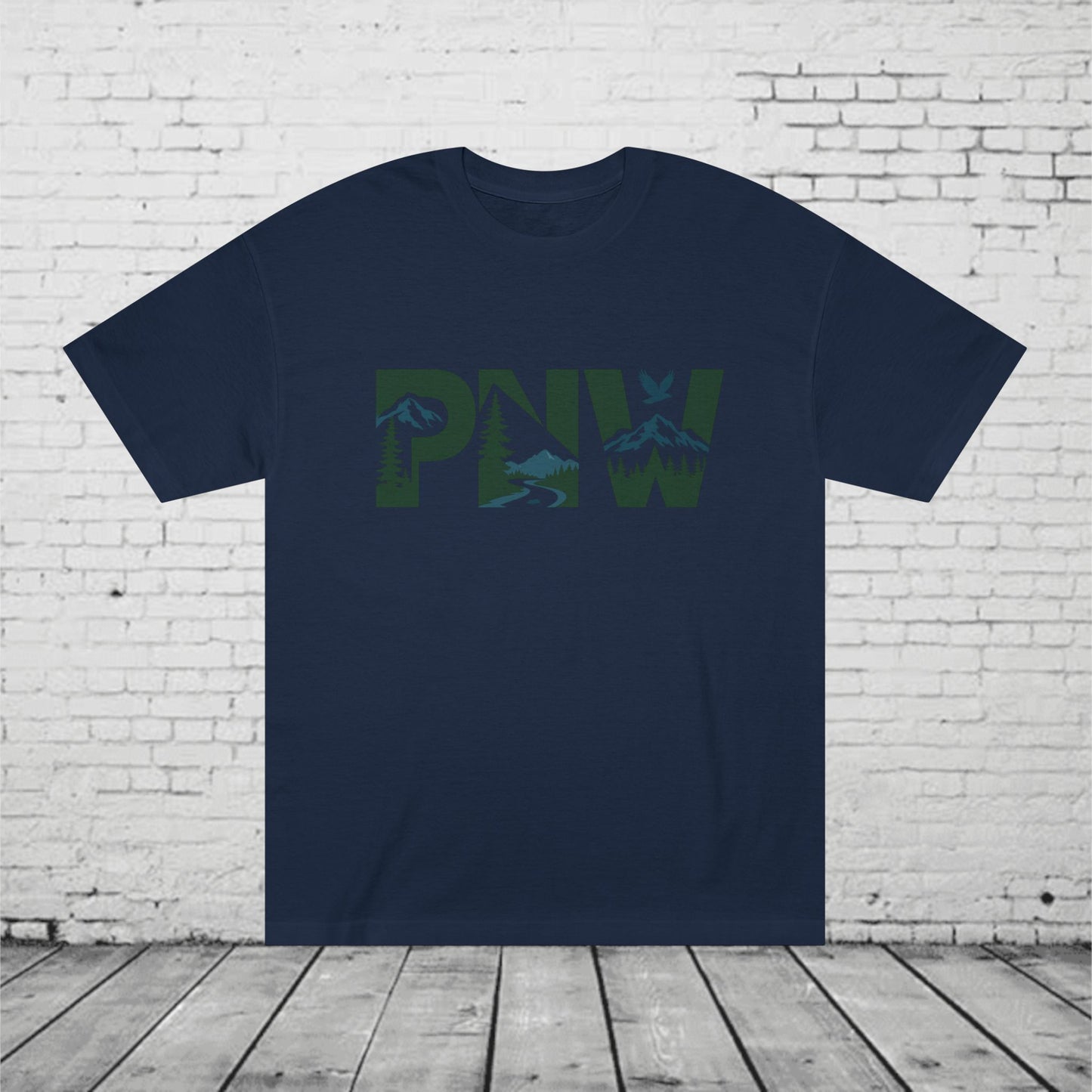 PNW T-Shirt | Pacific Northwest Nature Graphic Tee | Mountain Forest Outdoor Shirt